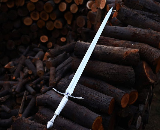 Handmade Elven Sword Replica – Stainless Steel, Cosplay Display Prop