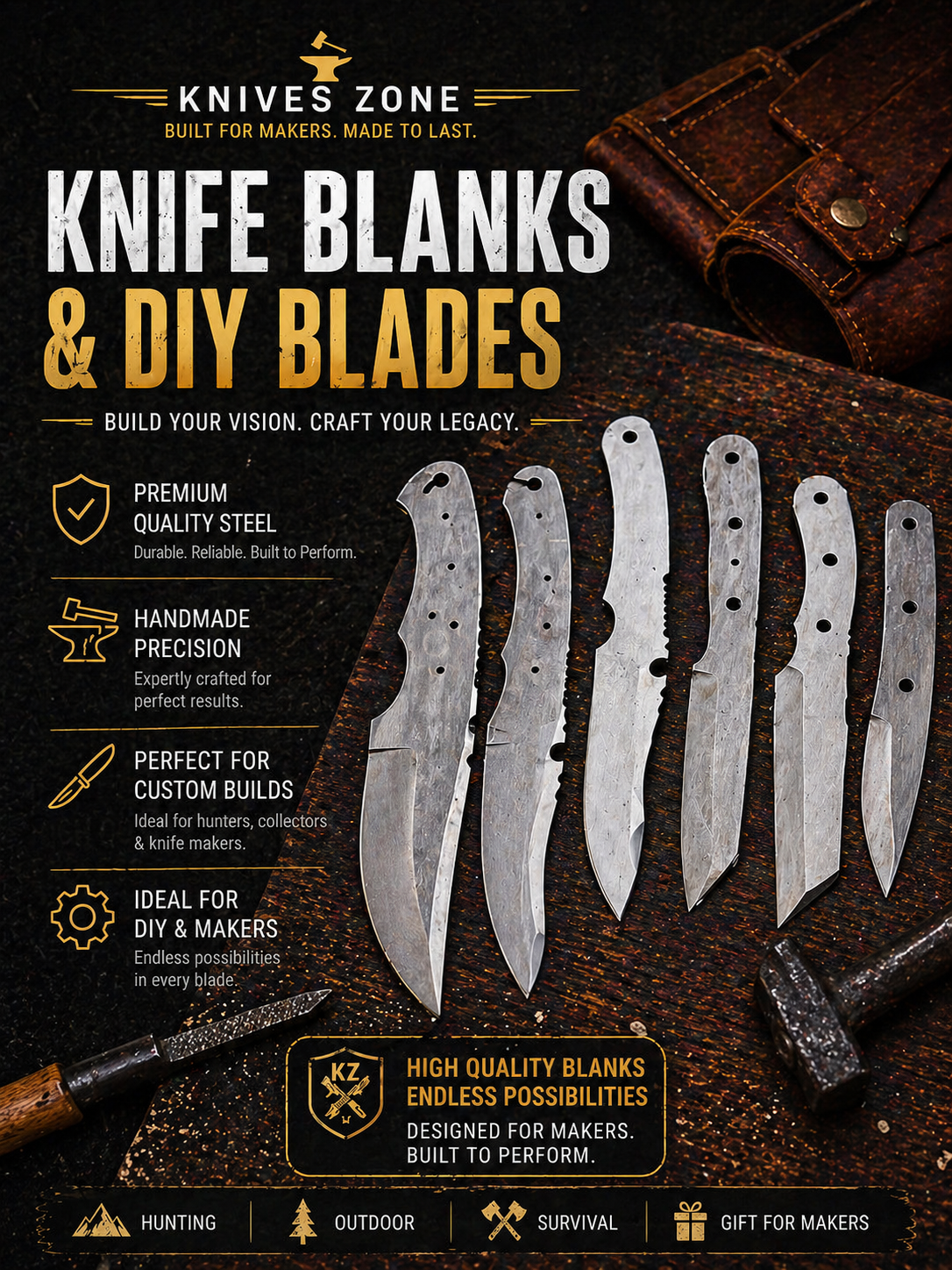 Knife Blanks & DIY Blades