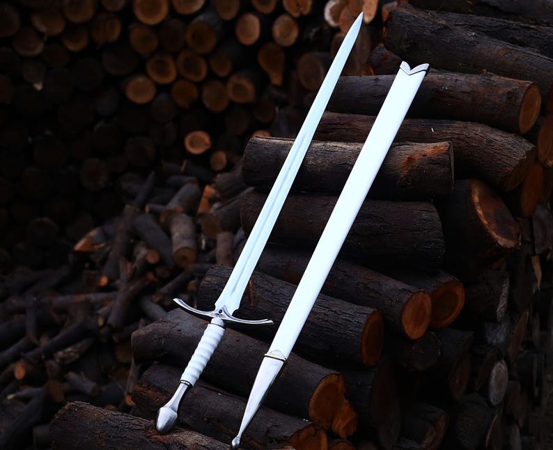 Handmade Elven Sword Replica – Stainless Steel, Cosplay Display Prop