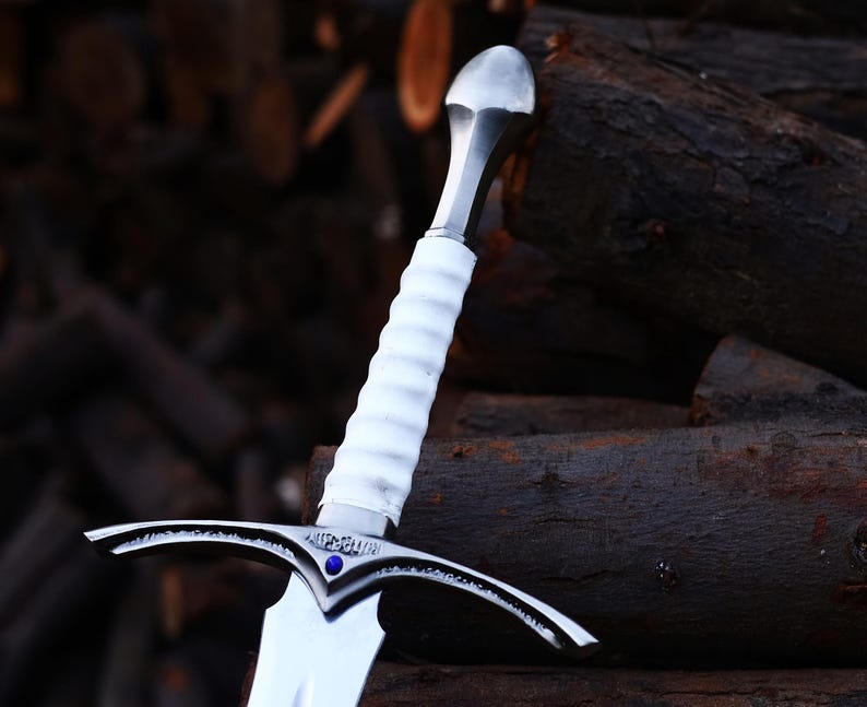 Handmade Elven Sword Replica – Stainless Steel, Cosplay Display Prop