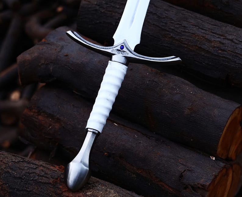 Handmade Elven Sword Replica – Stainless Steel, Cosplay Display Prop