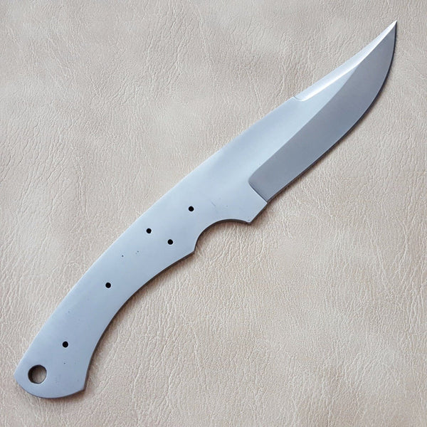 Custom Handmade Stainless Steel Blank Blade Hunting Knife – 9” Fixed Blade
