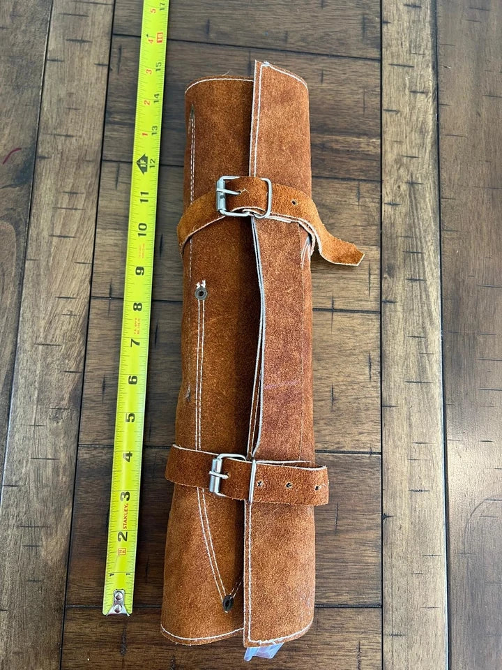 Handmade D2 Steel 5-Piece Chef Knife Set – Texas Flag Handles & Leather Roll | Knives Zone