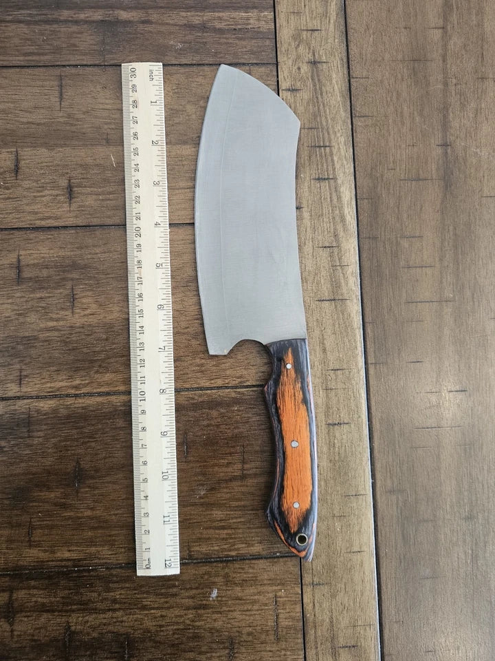 Handmade D2 Steel 5-Piece Chef Knife Set with Wood Handles & Leather Carry Bag | Knives Zone