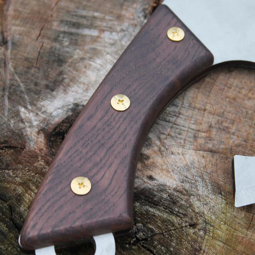 Handmade Kitchen Axe Chef Cleaver Knife – Hand Forged Stainless Steel Chopper with Wooden Handle