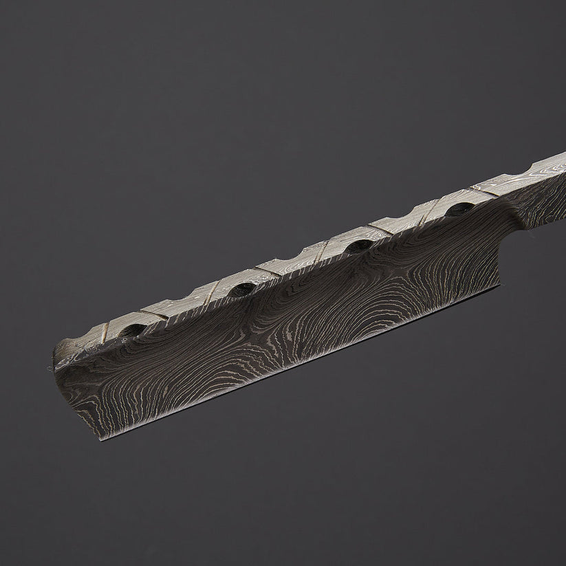 Custom Handmade Damascus Steel Straight Razor with Leather Sheath – Traditional Wet Shaving Tool